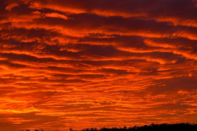 日落 天空 红色的 - 上的免费照片