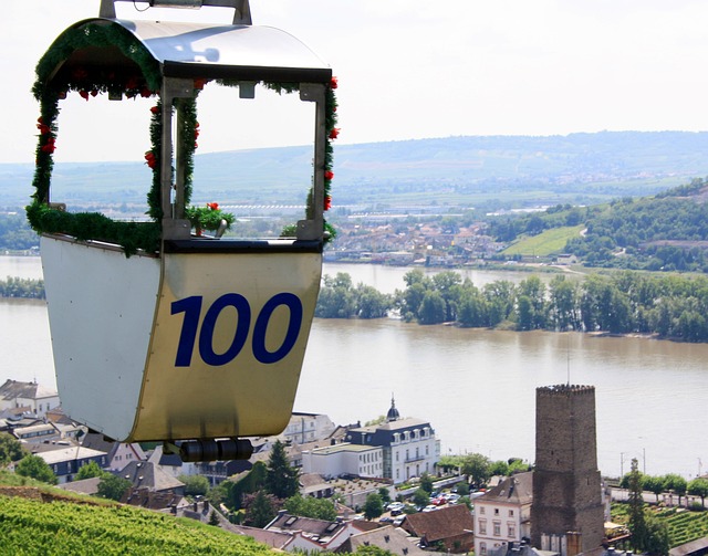 缆车 Rüdesheim 莱茵高 - 上的免费照片