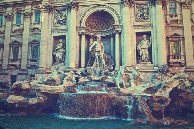 特雷维喷泉 罗马 意大利 - 上的免费照片