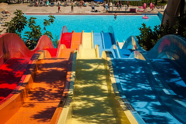 水上乐园 滑动 太阳 - 上的免费照片