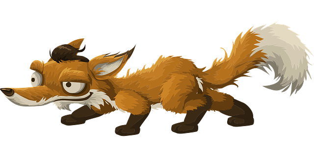 狐狸 动物 卡通片 - 免费矢量图形
