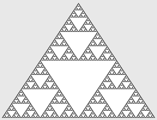 数学 谢尔宾斯基 三角形 - 免费矢量图形