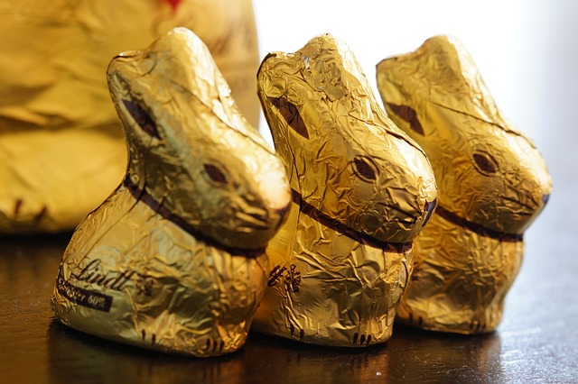 复活节兔子 兔子 金箔 - 上的免费照片