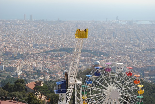 巴塞罗那 查看 Tibidabo 西班牙 - 上的免费照片