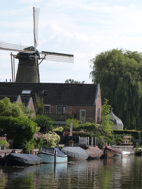风车 荷兰 水 - 上的免费照片