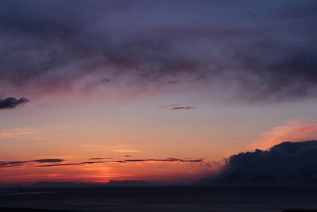 北极 日落 斯匹次卑尔根 - 上的免费照片