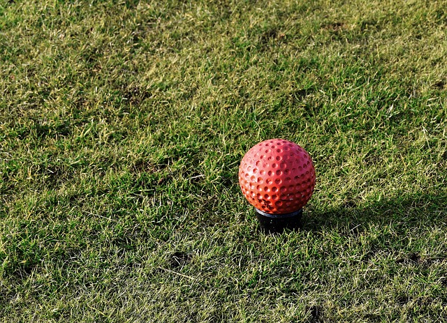 高尔夫球 发球台标记 红色的 - 上的免费照片
