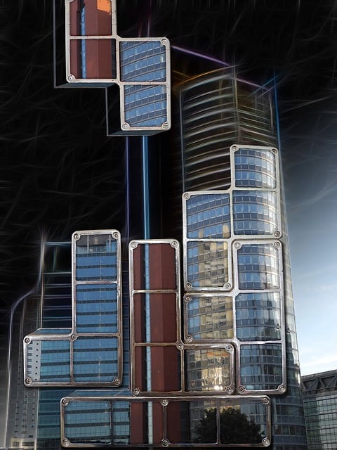 摩天大楼 俄罗斯方块 错觉 - 上的免费图片