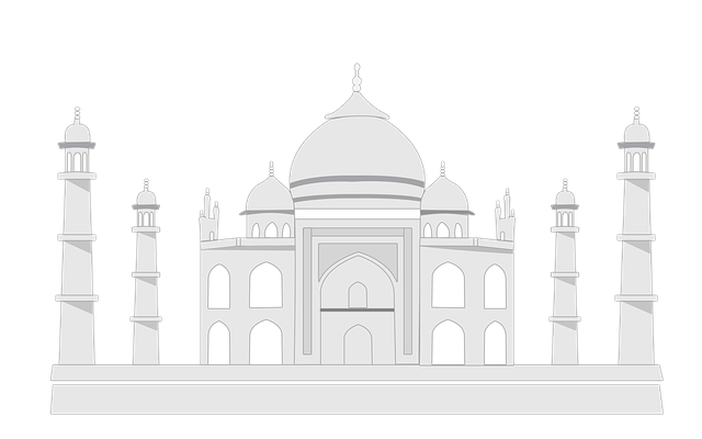 泰姬陵 印度 泰姬陵素描 - 上的免费图片