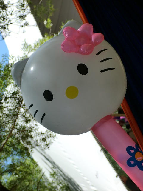 凯蒂猫 气球 卡哇伊 - 上的免费照片