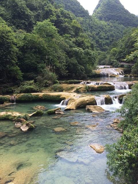 山水 小七孔 小瀑布 - 上的免费照片