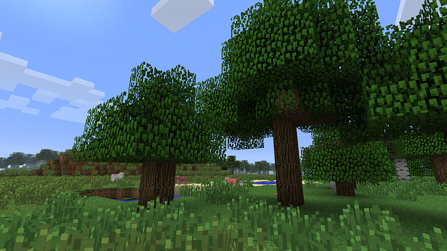 我的世界 树木 草 - 上的免费图片