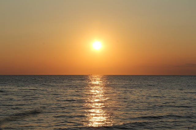 日落 海 地平线 - 上的免费照片