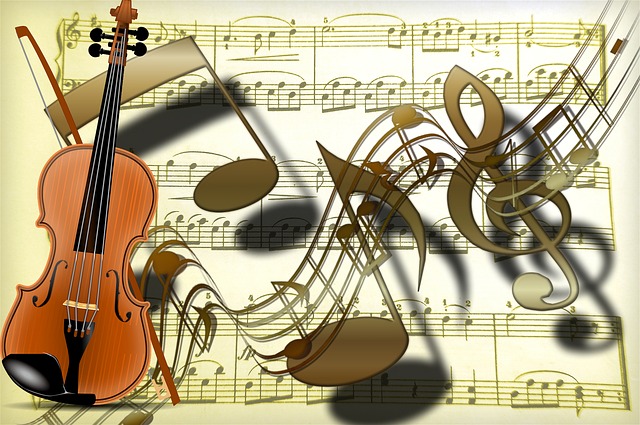 小提琴 谱号 金子 - 上的免费图片