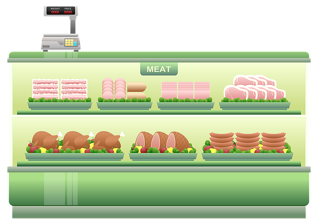 肉类柜台 超市货架 肉类 - 上的免费图片