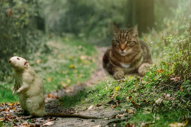 猫 大鼠 打猎 - 上的免费照片