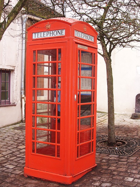 电话亭 英文电话亭 红色小屋 - 上的免费照片