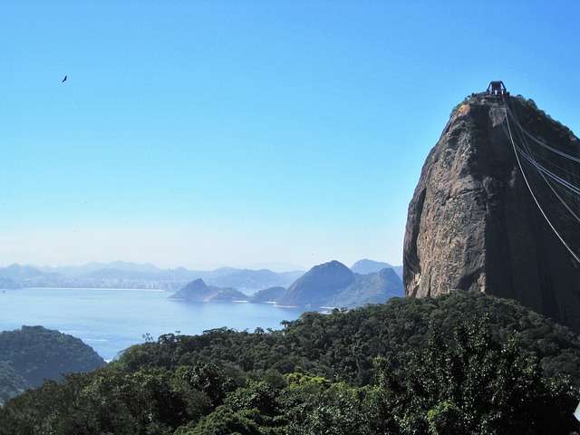 糖面包顶部视图 瓜纳巴拉湾 里约热内卢 - 上的免费照片