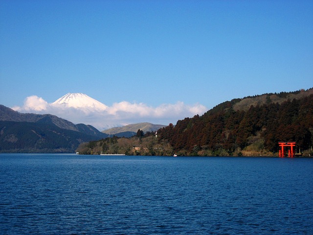 芦之湖 富士山 牌坊 - 上的免费照片