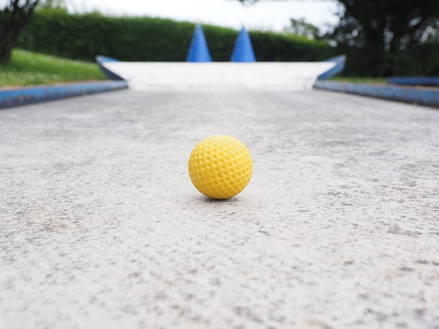 球 迷你高尔夫球 黄色 - 上的免费照片