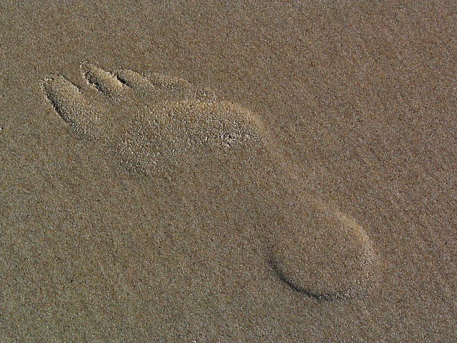 在沙子的脚印 痕迹 砂 - 上的免费照片