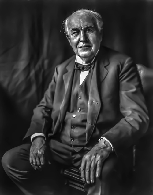 托马斯爱迪生 - 男 肖像 发明家 - 上的免费照片