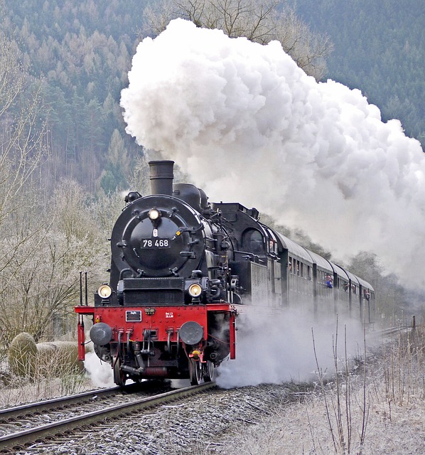 蒸汽机车 旅客列车 早班车 - 上的免费照片