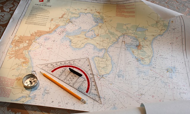 海上 导航 图表 - 上的免费照片