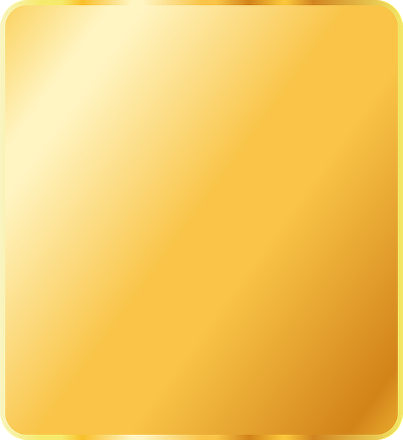 金子 正方形 标签 - 免费矢量图形