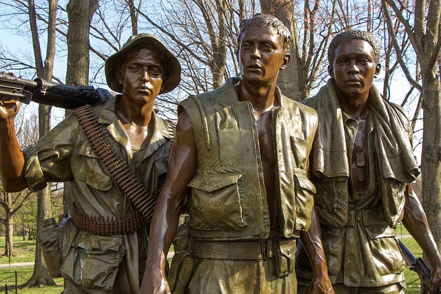 越战纪念碑 士兵 青铜 - 上的免费照片