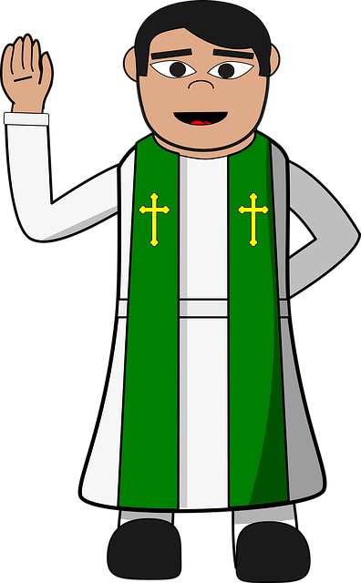 牧师 基督教 卡通片 - 免费矢量图形