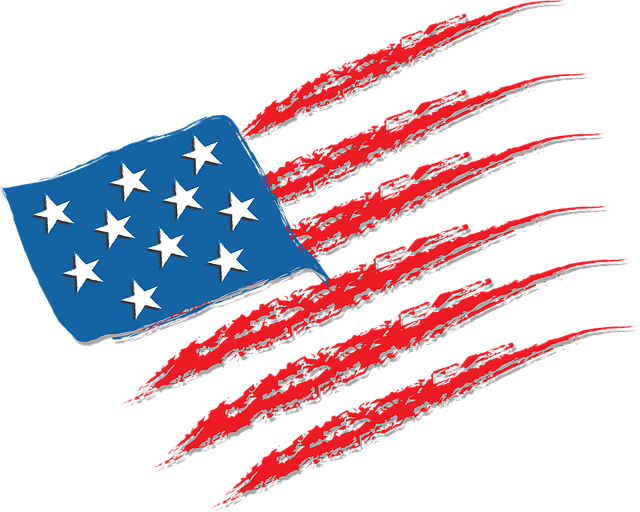 美国 旗帜 休假 - 免费矢量图形