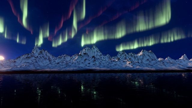 北极光 山 极光 - 上的免费照片