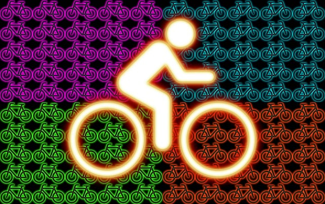 自行车 霓虹色 形象的 - 上的免费图片