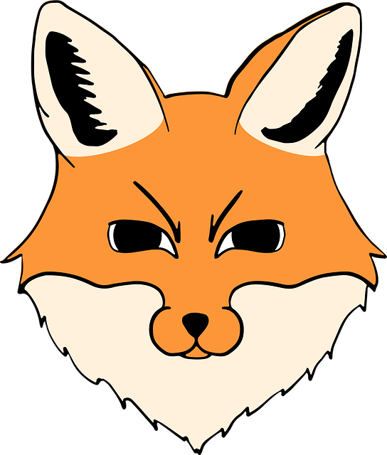一只狐狸 头 动物 - 免费矢量图形