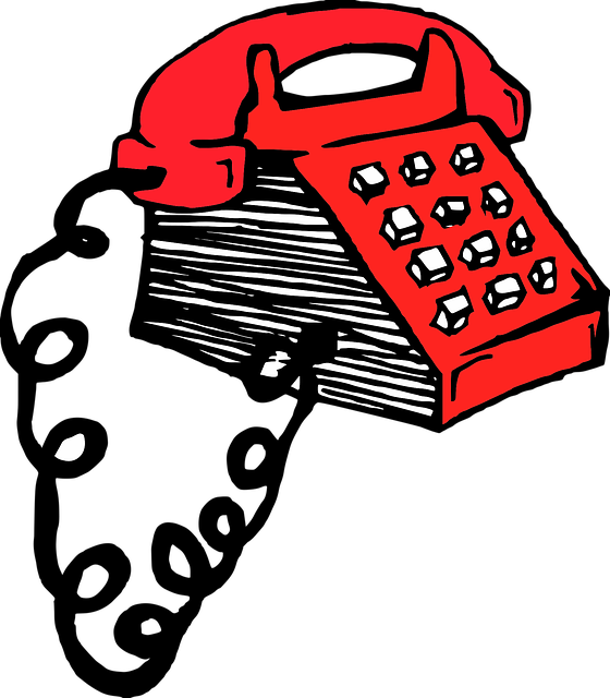 电话 复古的 红色的 - 免费矢量图形