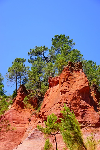 赭石 岩石 鲁西永 - 上的免费照片