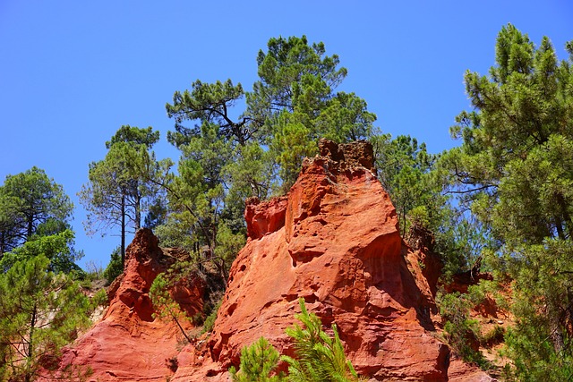 鲁西永 赭石 岩石 - 上的免费照片