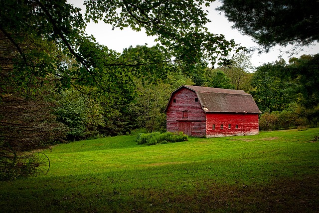 红色谷仓 农场 乡村 - 上的免费照片