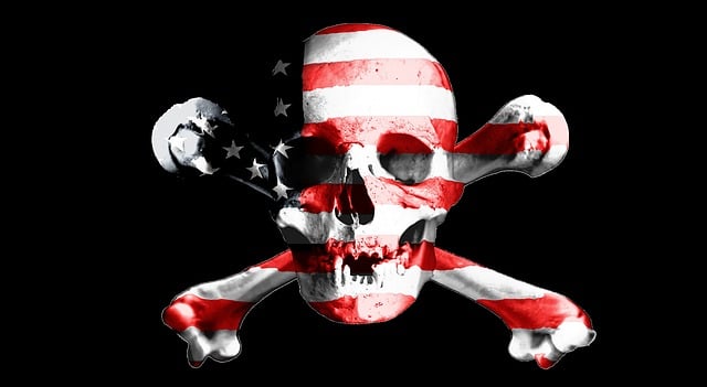 海盗旗 颅骨 交叉骨 - 上的免费图片