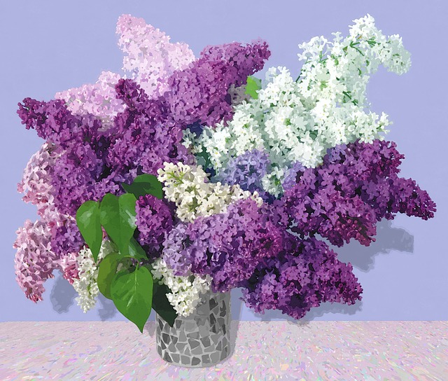 艺术 绘画 紫丁香 - 上的免费图片