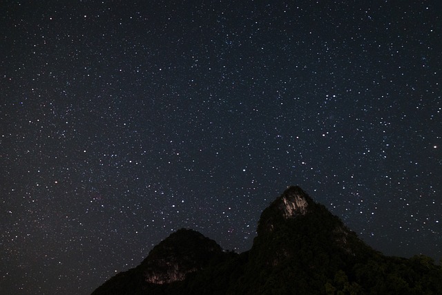 星空 夜色 唯美 - 上的免费照片