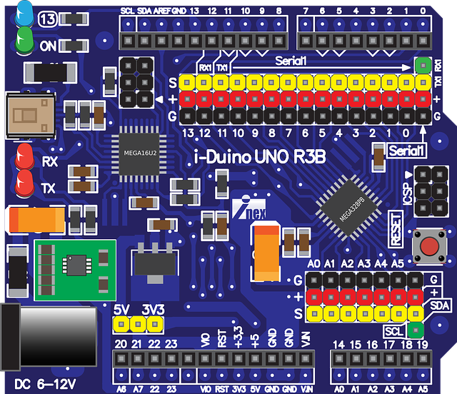 Iduino Uno R3B 伊杜诺乌诺 伊杜诺 - 免费矢量图形