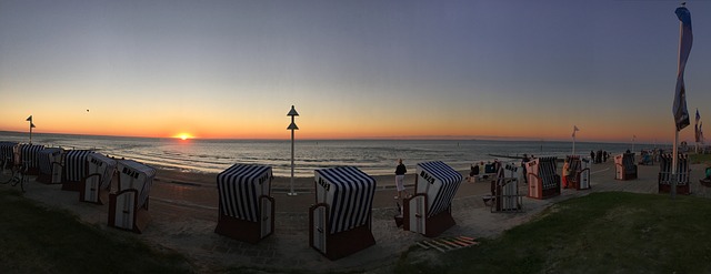 Norderney 全景 海滩 - 上的免费照片