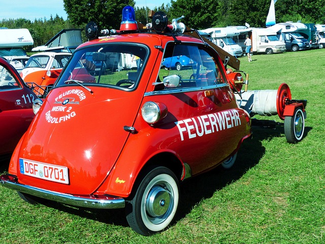 宝马 Isetta 消防员 - 上的免费照片