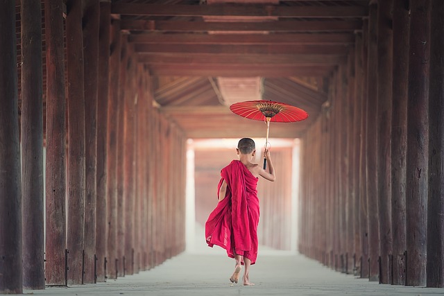 雨伞 佛教 僧 - 上的免费照片