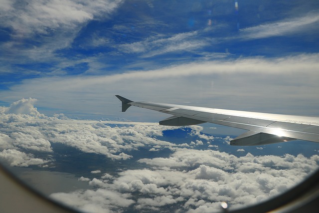 飞机 蓝天 白云 - 上的免费照片