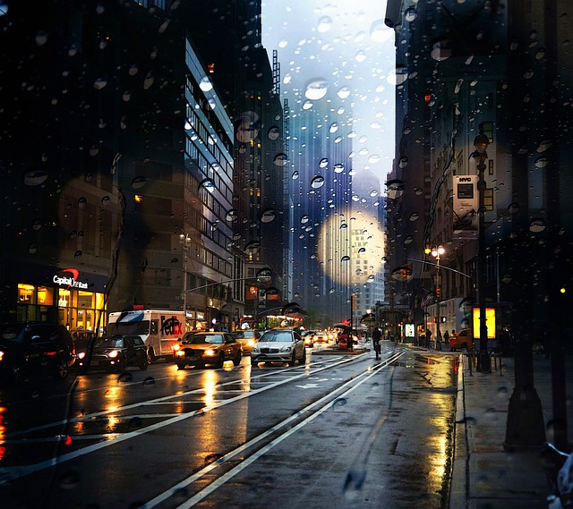 纽约 雨天 街道 - 上的免费照片