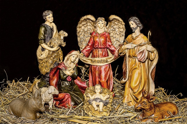 圣诞婴儿床数字 耶稣的孩子 耶稣的诞生 - 上的免费照片