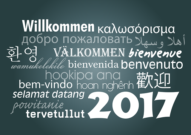 欢迎 新的一年的一天 在今年 - 免费矢量图形